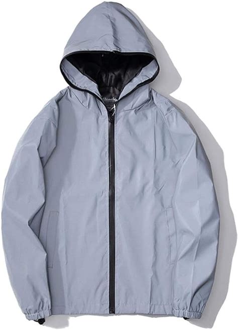 reflecterende jas reflecterende jas casual hiphop windbreaker nachtsport jas hooded