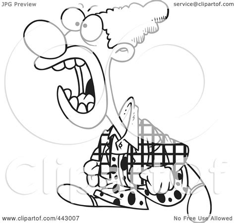 Royalty Free Rf Clip Art Illustration Of A Cartoon Black