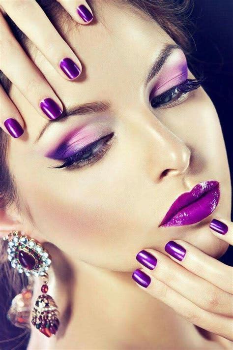 pin  reveuse  women  purple purple makeup purple eyes christmas eye makeup