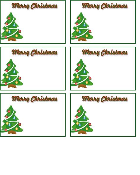 printable christmas  tags christmas  tags printable
