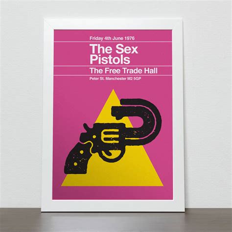 sex pistols remixed gig poster by the stereo typist