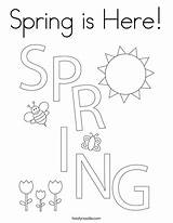 Spring Coloring Print Ll Twistynoodle sketch template