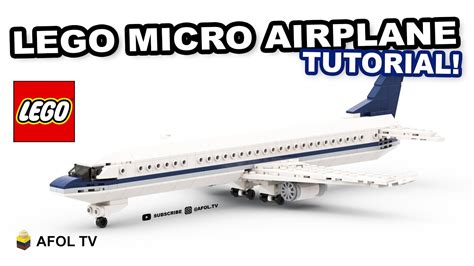 lego mini microscale jet airplane tutorial learn   build  microscale passenger