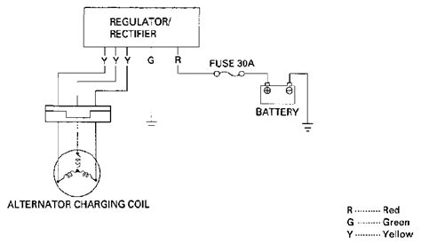 wiring diagram honda rectifier