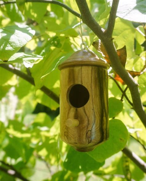 wooden hummingbird house