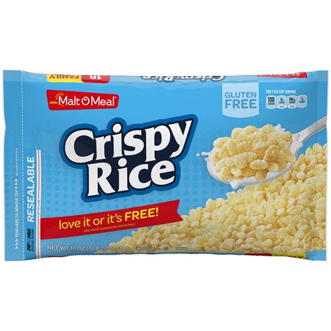 malt  meal crispy rice cereal  oz zip pak walmartcom