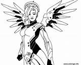 Overwatch Mercy Dibujos Gratuit sketch template