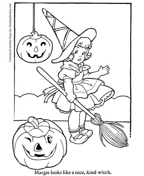 halloween costume coloring pages cute halloween witch costume