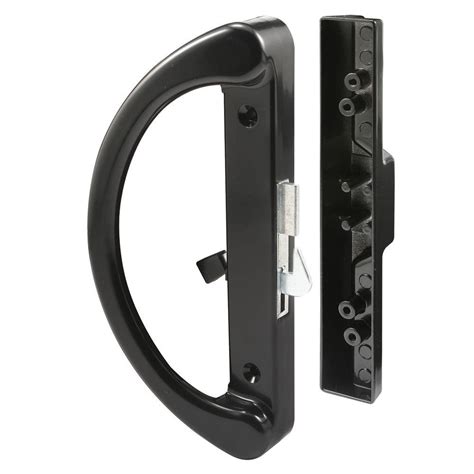 prime  hook latch black sliding door handle    home depot