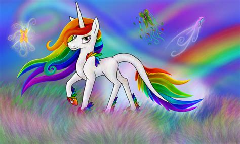 rainbow unicorn  spyrica  deviantart