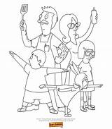 Bobs Burgers Coloring Pages Burger Bob Book Drawing Puppy Color Colouring Embroidery Louise Family Sketch Choose Board Books Template sketch template