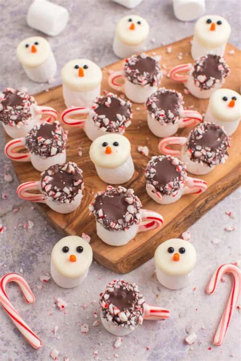 christmas chocolate dipped marshmallows easy holiday treat