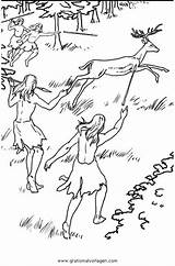 Steinzeit Neandertaler Cacciatore Disegno Malvorlage Preistorici Stampare Ausmalen Zum Preistoria Kategorien sketch template