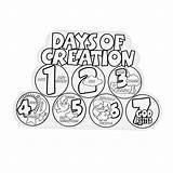 Coloring Creation Pages Story Printable Days Kids Comments Adults sketch template