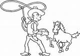 Horse Cowboy Coloringsun sketch template