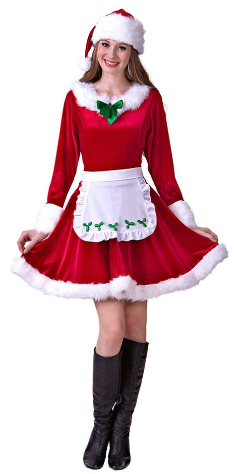 womens mrs santa claus adult costume