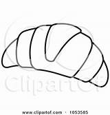 Croissant Clipart Outline Illustration Vector Clip Royalty Any Rf 2021 Clipground Stock sketch template