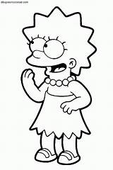Simpson Lisa Simpsons Dibujar Bart Riéndose sketch template
