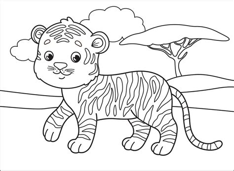 white tiger coloring page  printable coloring pages  kids