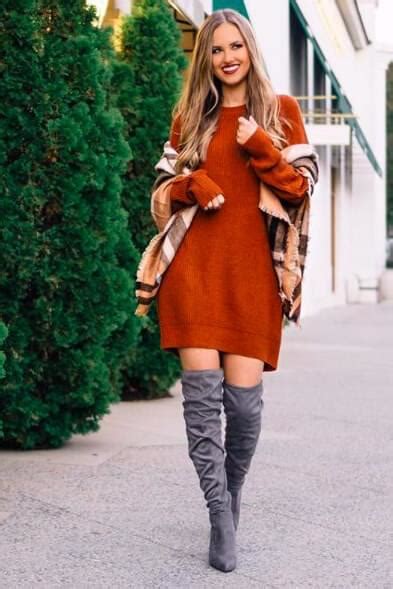 35 Cute Dresses To Wear With Thigh High Boots Belletag