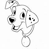 Coloring Sketsa Dalmatian Gambar Anjing Dalmatians Lucu Mewarnai Anak Hewan Clipartmag sketch template