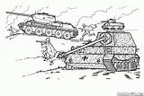 Coloring Tanks Pages Battle Gif sketch template