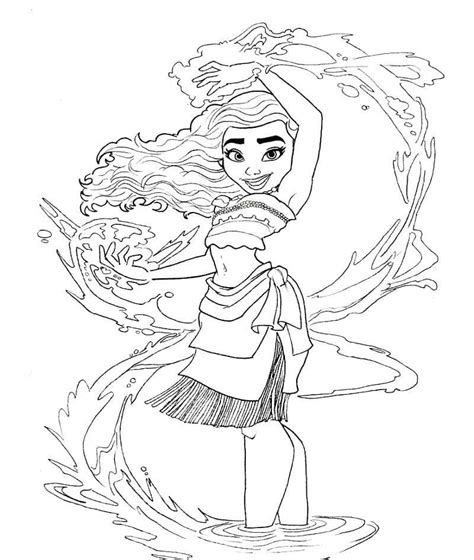 moana coloring pages   print