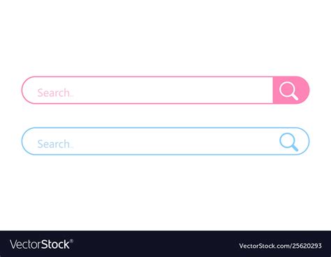 search bar template internet searching royalty  vector