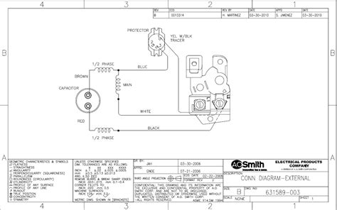 ao smith motor wiring diagram