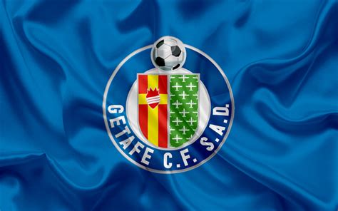 wallpapers getafe football club emblem getafe logo la liga spain lfp spanish