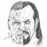Brock Drawing Lesnar Sketch Wwe Undertaker Getdrawings sketch template