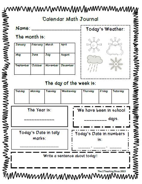 kindergarten calendar ideas calendar math kindergarten calendar