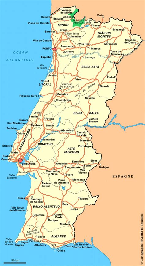 portugal en el mapa