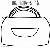 Bag Coloring Pages Handbag 37kb 1000 sketch template