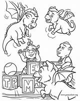 Shrek Coloring Pages Para Fiona Colorear Colouring Dragon Children Dibujos Ogre Donkey Forever After Clipart Book Baby Printable Playing Tegninger sketch template