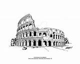 Colosseum Drawing Roman Line Drawings Ancient Architecture Deviantart Forum sketch template