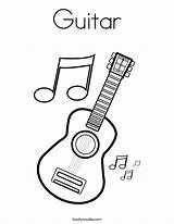 Guitar Coloring Pages Noodle Built California Usa sketch template