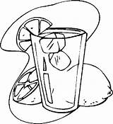 Lemonade Drinks Coloring Pages sketch template