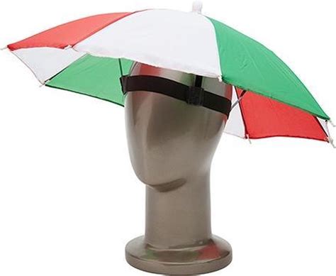 hoofd paraplu rood wit groen bolcom