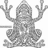 Coloring Pages Frog Adults Adult Mandala Cool Choose Board Template sketch template