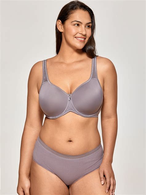 delimira women t shirt bra full coverage underwire seamless lightly