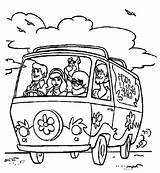 Scooby Doo Coloring Pages Van Driving Mystery Machine Cartoon Car Printable Kids Paw Patrol Sheets Adult Lovers Print Colouring Choose sketch template