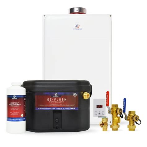 eccotemp  indoor  gpm liquid propane tankless water heater service kit bundle walmart