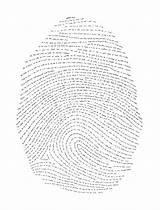 Fingerprint Fingerprints Verse sketch template