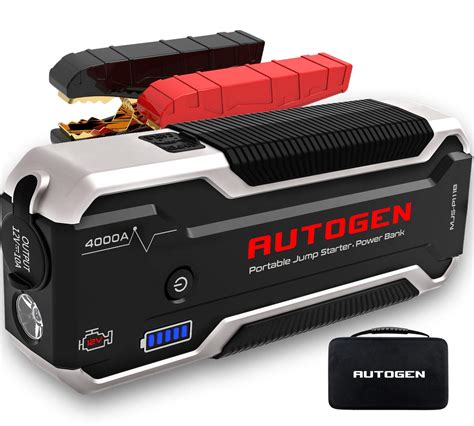 autogen  amp mah lithium car jump starter  gas diesel  battery jumper box