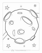 Coloring Space Pages Kids Meteor Itsybitsyfun Colouring Printable sketch template