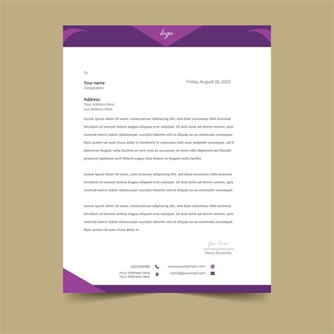 modern letterhead pad template design  vector art  vecteezy