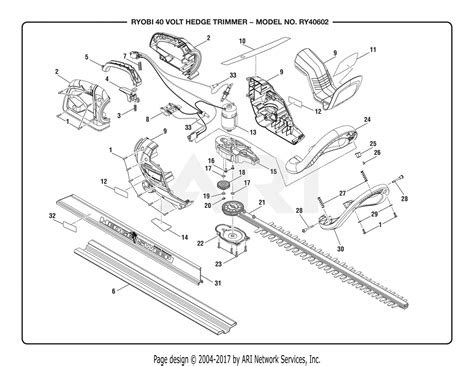 ryobi  volt trimmer parts diagram webmotororg