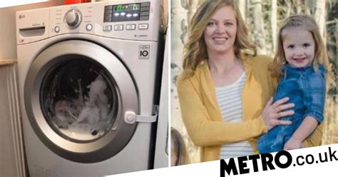 girl 3 gets trapped in air tight washing machine as it begins to fill