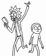 Fortnite Morty Invasion Coloriages 2170 sketch template